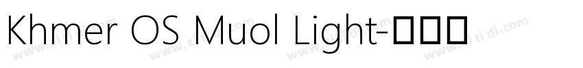 Khmer OS Muol Light字体转换